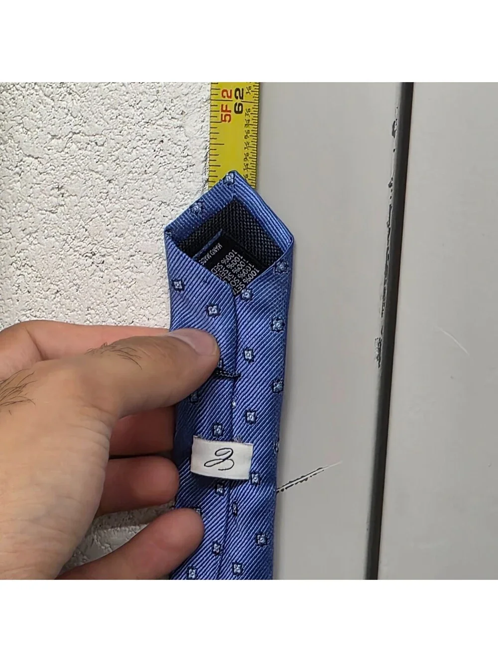 Camicissima NeckTie Tie Silk Italy Blue Designer Luxury Modern Pattern  62x3.5